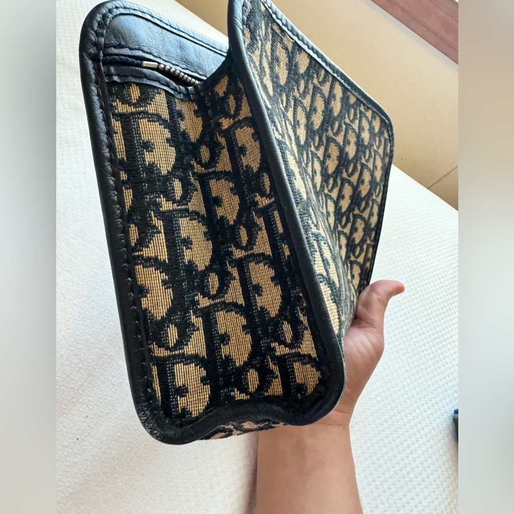 Dior Blue and Tan Clutch - Picture 15 of 16